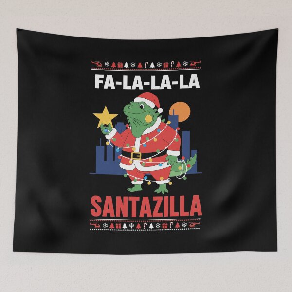 Item preview, Kaiju Christmas Santazilla Japanese Monster Dinosaur Boys designed and sold by faridman.