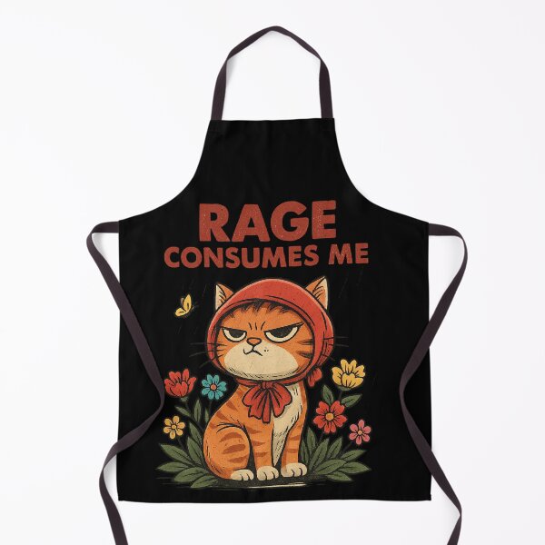 Item preview, Rage consumes me Funny cat designed and sold by IdealDo.