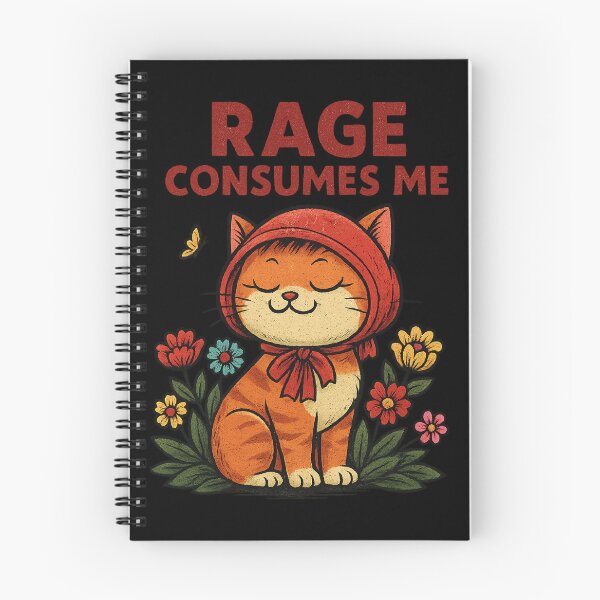 Item preview, Rage consumes me Funny cat designed and sold by IdealDo.