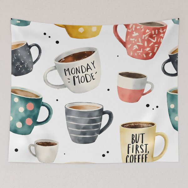 Item preview, First, wake up. Coffee can help. designed and sold by 3ling_Design.