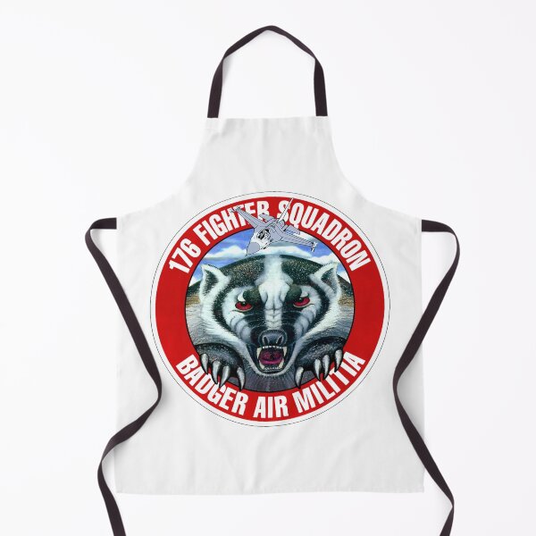 Item preview, 176th Fighter Squadron Patch - "Badger Air Militia" Mascot Insignia designed and sold by CharlieDesings.