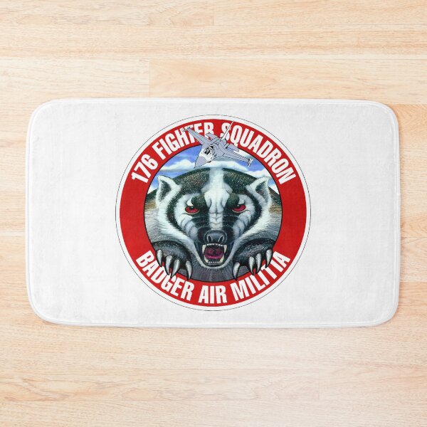 Item preview, 176th Fighter Squadron Patch - "Badger Air Militia" Mascot Insignia designed and sold by CharlieDesings.