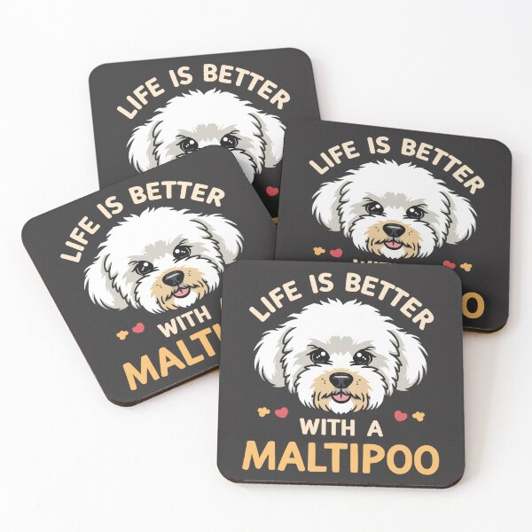 Item preview, Life is Better with a Maltipoo designed and sold by TobyTheMaltipoo.