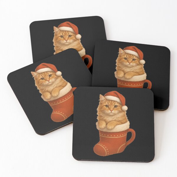 Item preview, Realistic Christmas Cat in Stocking ??? designed and sold by pixelandpine.