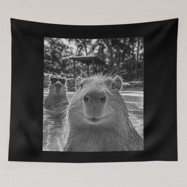 Item preview, Cool Capybara Selfie designed and sold by IdealDo.