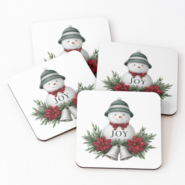 Item preview, Snowman Christmas wreath with bells and poinsettias designed and sold by olenapetol.