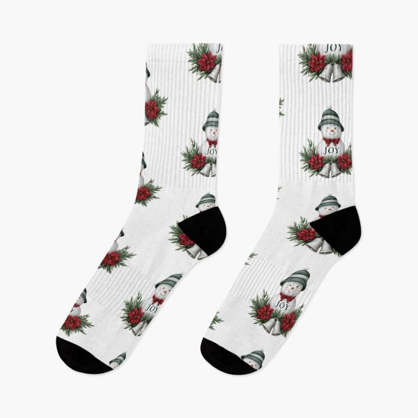 Item preview, Snowman Christmas wreath with bells and poinsettias designed and sold by olenapetol.