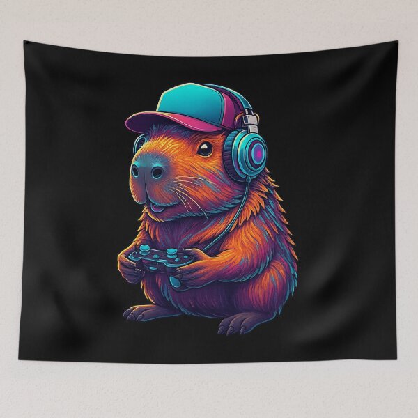 Item preview, Capybara Funny Video Games Capybara designed and sold by IdealDo.