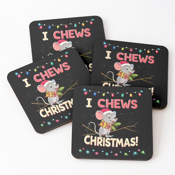 Item preview, XMAS MOUSE I CHEWS CHRISTMAS designed and sold by Uglyandcute.