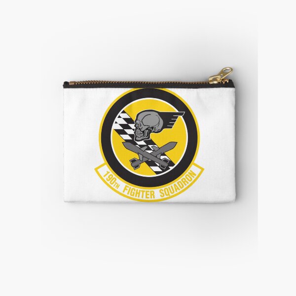 Item preview, 190th Fighter Squadron Patch - Winged Skull and Missiles Insignia designed and sold by CharlieDesings.