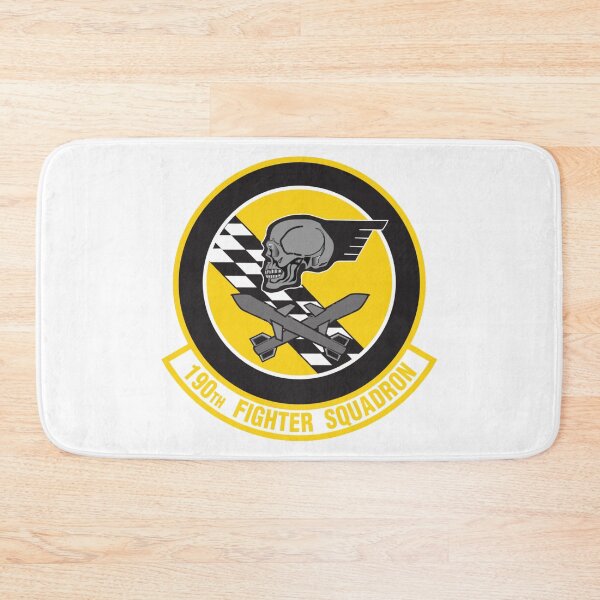 Item preview, 190th Fighter Squadron Patch - Winged Skull and Missiles Insignia designed and sold by CharlieDesings.