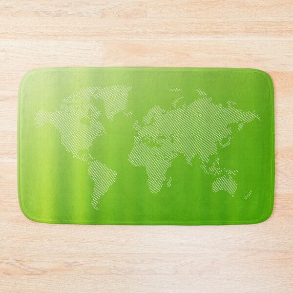 Item preview, Abstract World Map on a green background designed and sold by CHASAcreative.