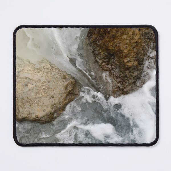 Item preview, Sea Foam Flowing Around Coastal Rocks designed and sold by Torizo.