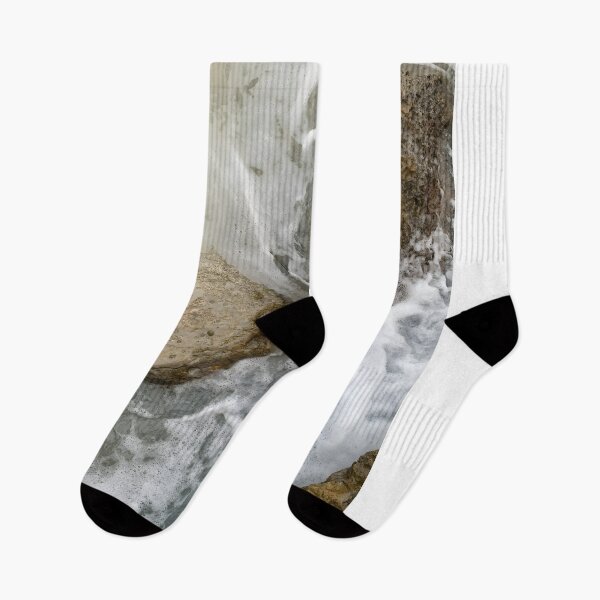 Item preview, Sea Foam Flowing Around Coastal Rocks designed and sold by Torizo.