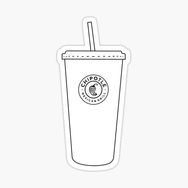 Chipotle Cup Sticker