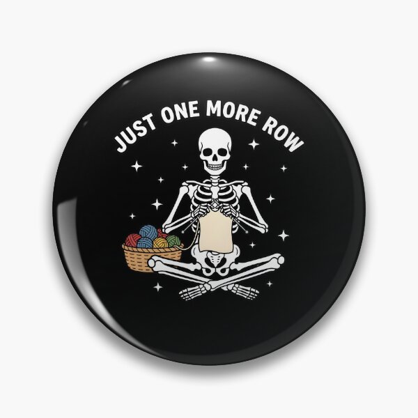 Item preview, Just One More Row, funny knitting crochet lover gift, yarn crafting humor graphic tee designed and sold by saloui.