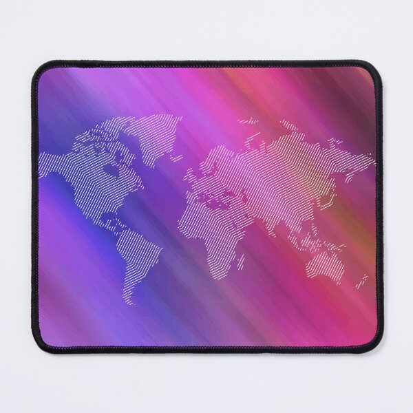 Item preview, Abstract World Map on multi-colour background designed and sold by CHASAcreative.