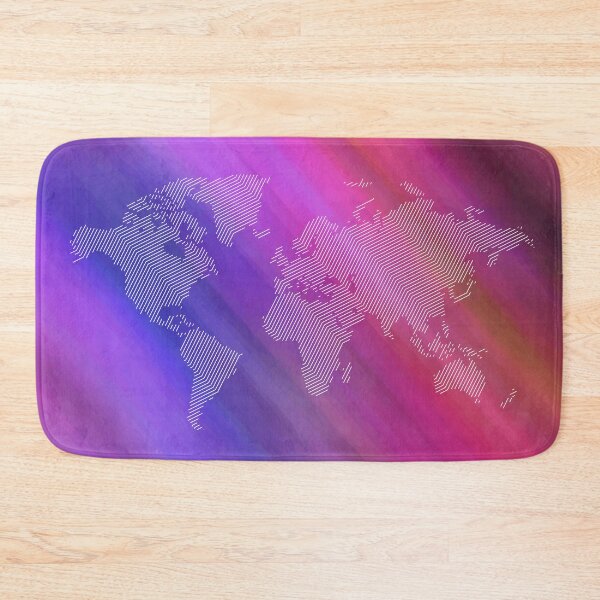 Item preview, Abstract World Map on multi-colour background designed and sold by CHASAcreative.