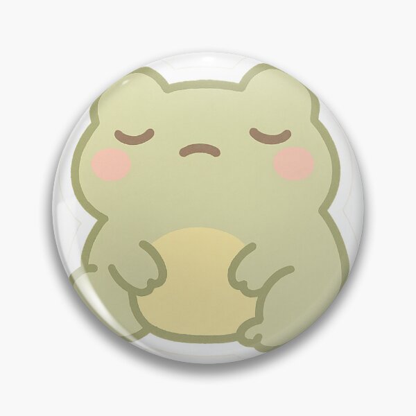 Artikelvorschau, Kawaii Sleepy Frog Sticker entworfen und verkauft von StickMint.