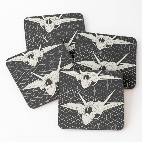 Item preview, F-22 raptor (B&W polygonal edition) designed and sold by Escarpatte.