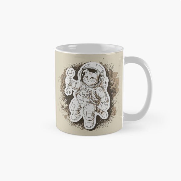 Item preview, Cool Cat Astronaut Mechanic Space Spanner Wrench designed and sold by KiwiRider.