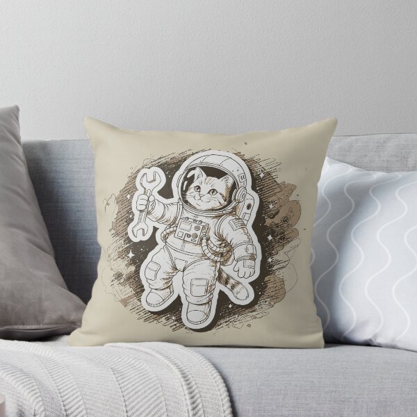 Item preview, Cool Cat Astronaut Mechanic Space Spanner Wrench designed and sold by KiwiRider.