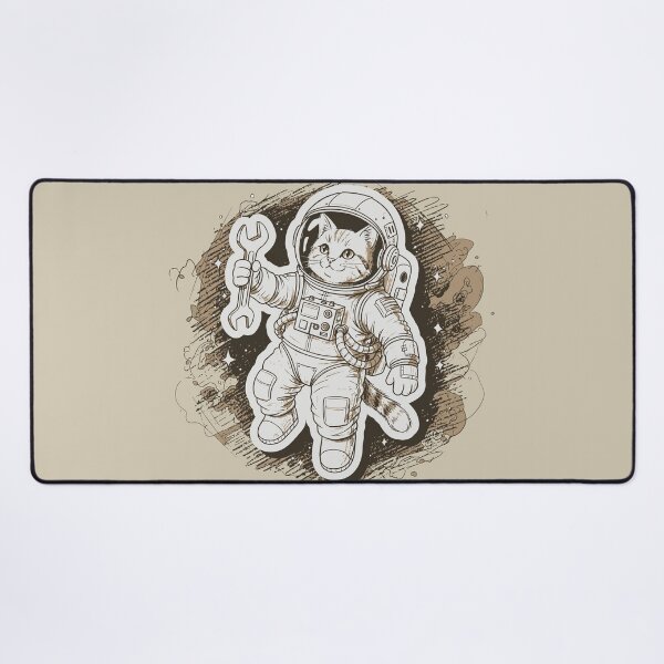 Item preview, Cool Cat Astronaut Mechanic Space Spanner Wrench designed and sold by KiwiRider.