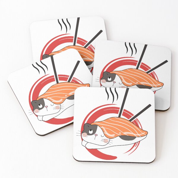 Item preview, Cute Sushi Cat – Kawaii Sushi Lover Design designed and sold by MarcelooArt.