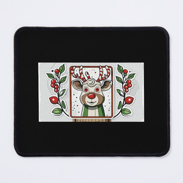 Item preview, Cute Christmas Reindeer Illustration gifts for christmas stange reinderr designed and sold by zuzzelek44.