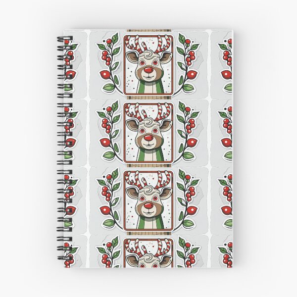 Item preview, Cute Christmas Reindeer Illustration gifts for christmas stange reinderr designed and sold by zuzzelek44.