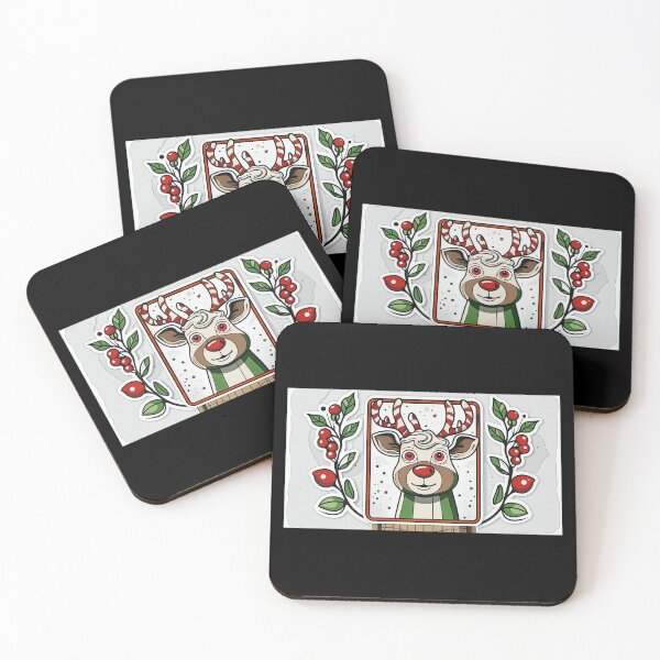 Item preview, Cute Christmas Reindeer Illustration gifts for christmas stange reinderr designed and sold by zuzzelek44.
