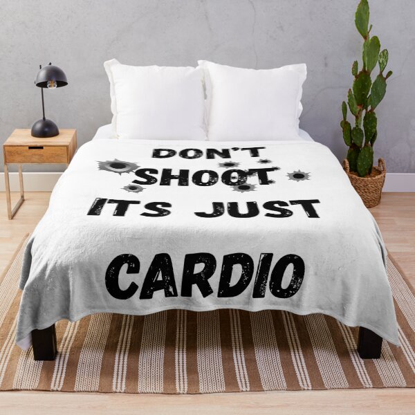 Item preview, Don’t Shoot It’s Just Cardio – Funny Running Workout designed and sold by BLAKZONE.