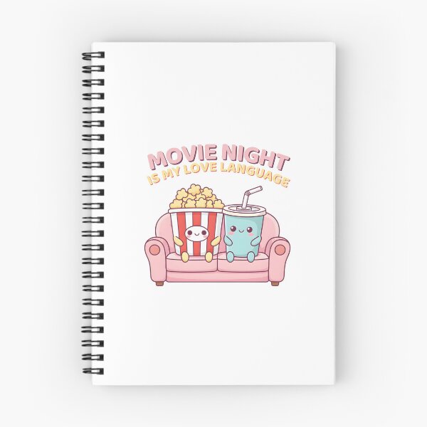 Item preview, Movie Night is my Love Language – Kawaii Popcorn & Soda designed and sold by Dino-Lune.