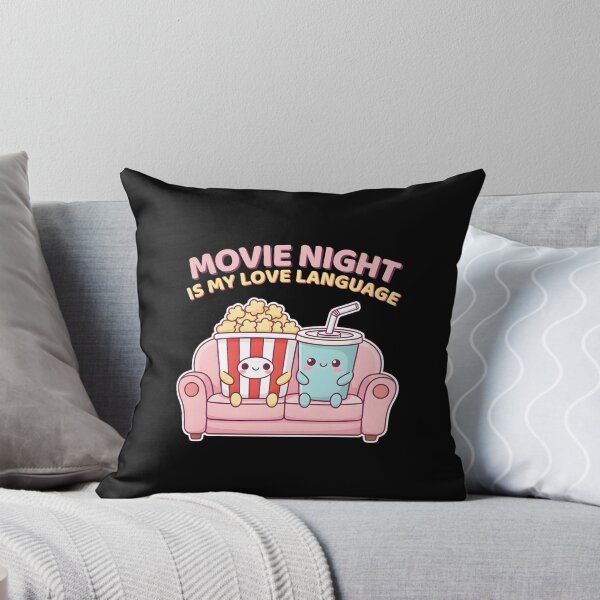 Item preview, Movie Night is my Love Language – Kawaii Popcorn & Soda designed and sold by Dino-Lune.