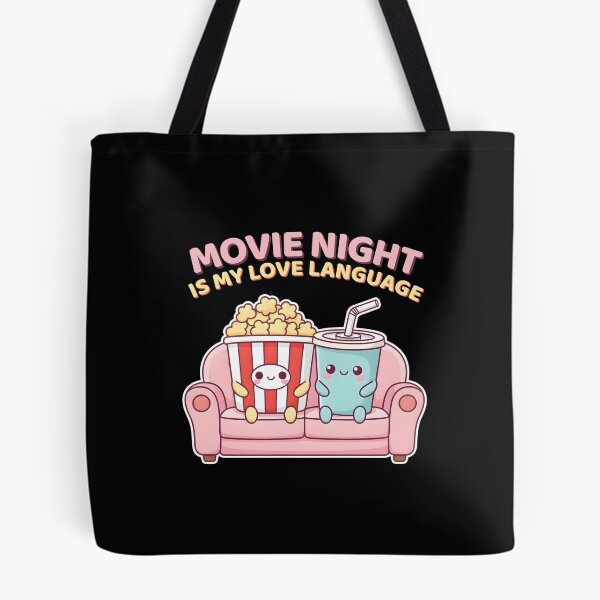 Item preview, Movie Night is my Love Language – Kawaii Popcorn & Soda designed and sold by Dino-Lune.