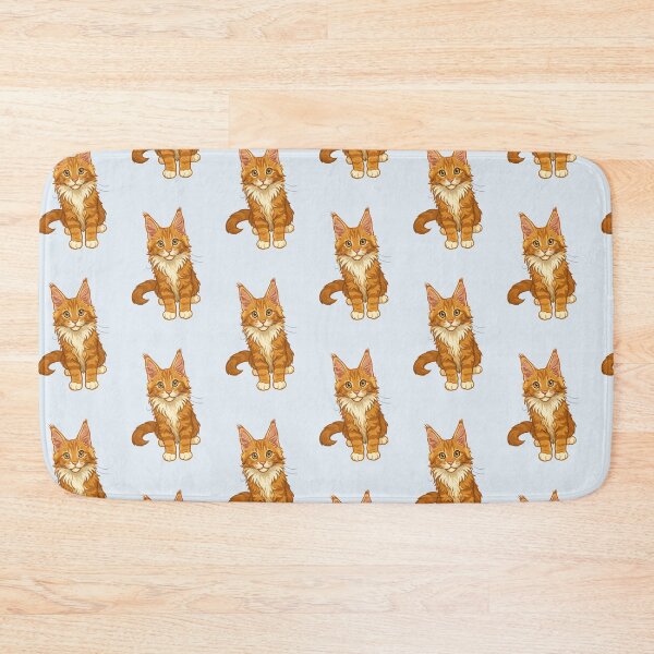 Item preview, Curious Orange Tabby Maine Coon Kitten designed and sold by CritterArts.