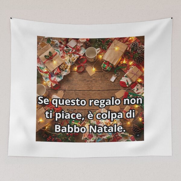 Item preview, It's Santa's Fault Funny Italian Christmas Quote Gift designed and sold by mako970.