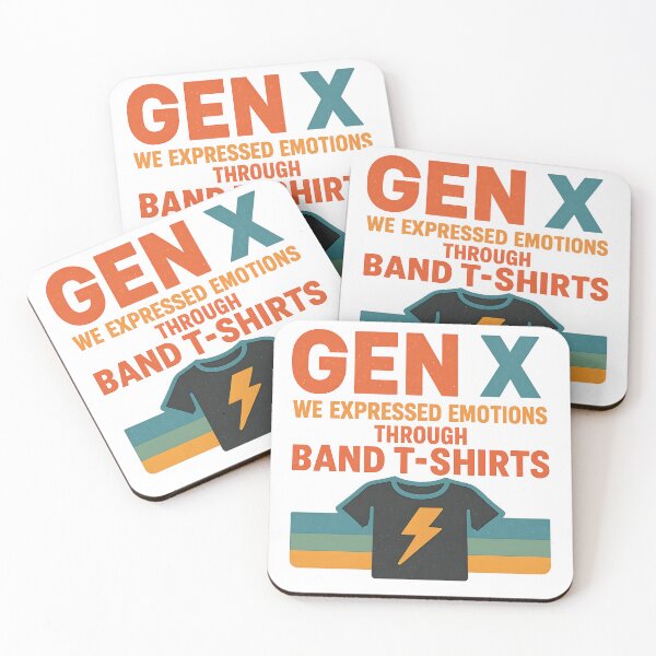 Item preview, Gen X -We expressed emotions through band T-shirts. designed and sold by Dan Farsaci.