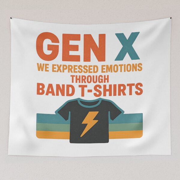 Item preview, Gen X -We expressed emotions through band T-shirts. designed and sold by Dan Farsaci.