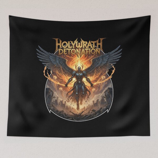 Item preview, Death Metal Shirt - Divine Armored Angel in Fiery Ascension designed and sold by NickPositron.