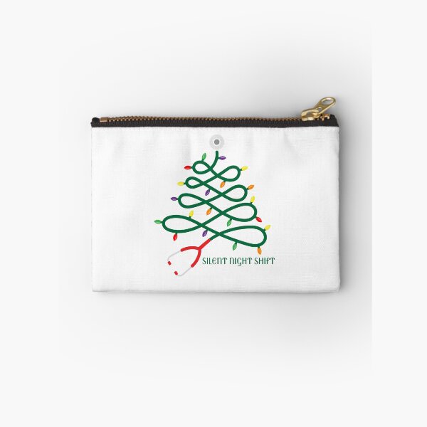 Item preview, Silent Night Shift | Stethoscope Christmas Tree | Elegant Nurse Christmas Design designed and sold by NANursing.