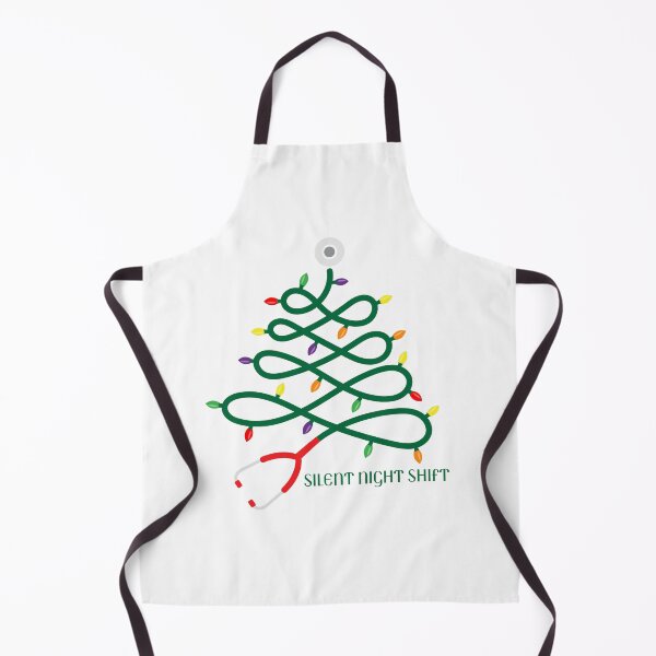 Item preview, Silent Night Shift | Stethoscope Christmas Tree | Elegant Nurse Christmas Design designed and sold by NANursing.