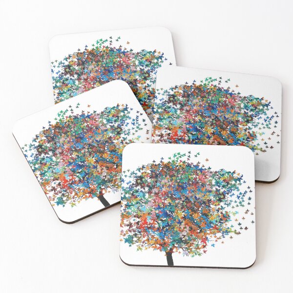 Item preview, All Season's Tree Colorful Art designed and sold by Sharon Cummings Art.