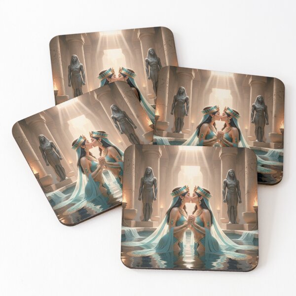 Item preview, Romantic scene of a lesbian couple sharing a quiet moment  designed and sold by Elando1212.