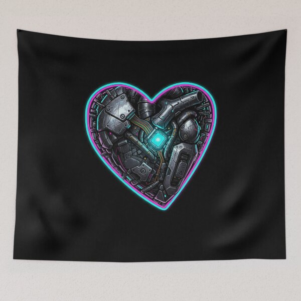 Item preview, Cyberpunk Heart Valentine Pulse designed and sold by elderberry.