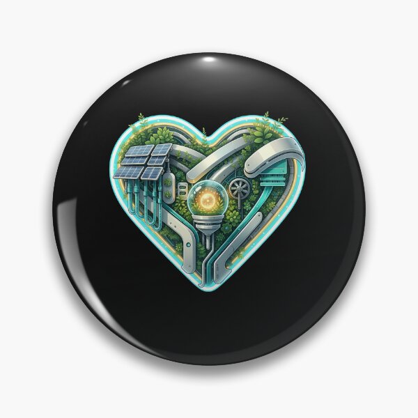 Item preview, Solarpunk Heart Valentine designed and sold by elderberry.