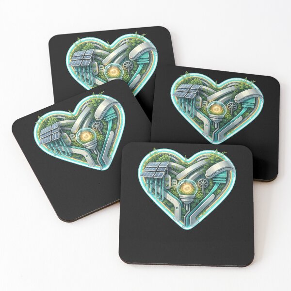 Item preview, Solarpunk Heart Valentine designed and sold by elderberry.