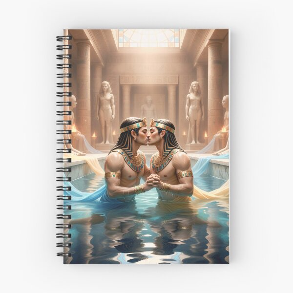 Item preview, Two princes holding hands in an ancient pool designed and sold by Elando1212.