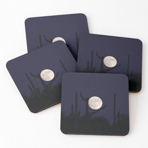 Item preview, Saguaro Silhouette Moon Rise designed and sold by simonjayphotos.