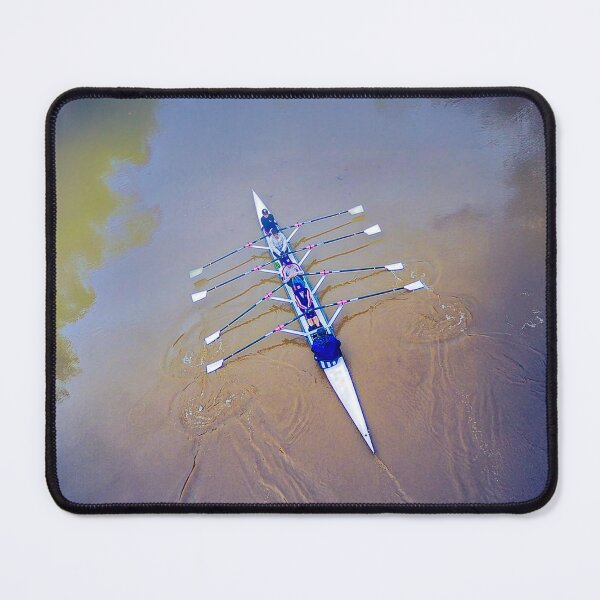 Item preview, Rowing Crew on Calm Water Aerial View Sports Photography designed and sold by Michael van der Hoorn.